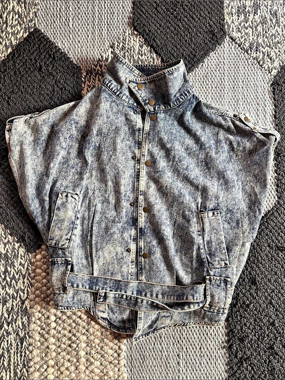 Women's Blue Denim Utility Jacket